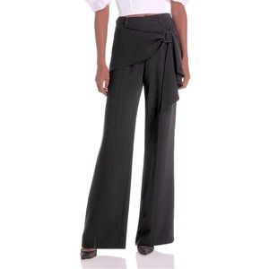 Cinq à Sept Women’s Kent Pants W/Belted Draped Overlay Straight Leg Size 4 NWT
